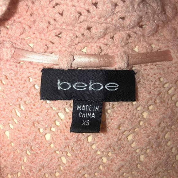 Bebe Knitted Mini Cardigan Dusty Rose - Picture 6 of 6